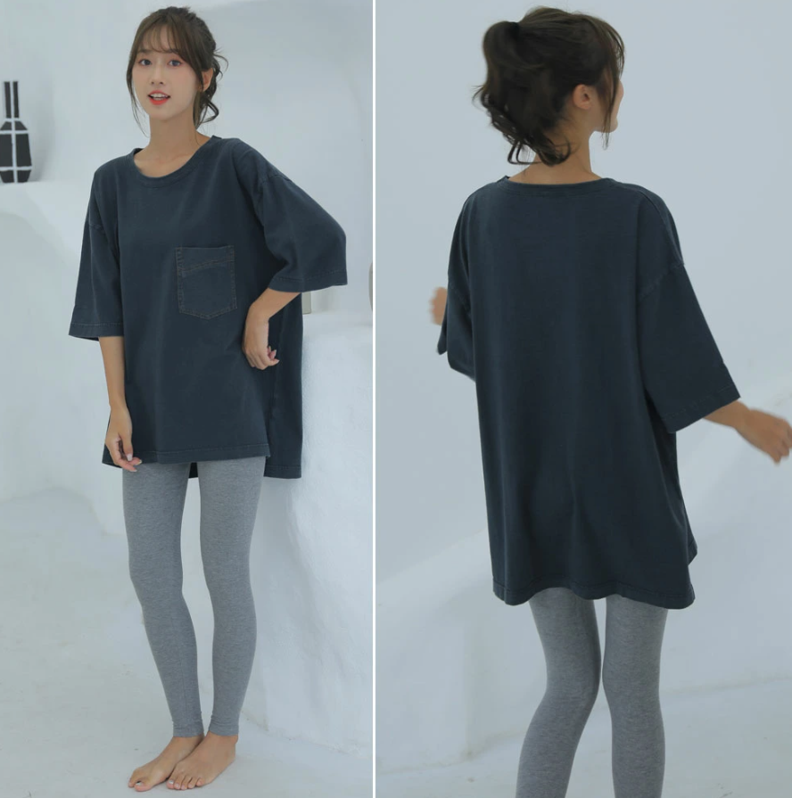 大きいサイズまでサイズ展開 ペアルック ビッグTシャツ ルームウェア ワンマイルウェア レデイース (M~5XL)