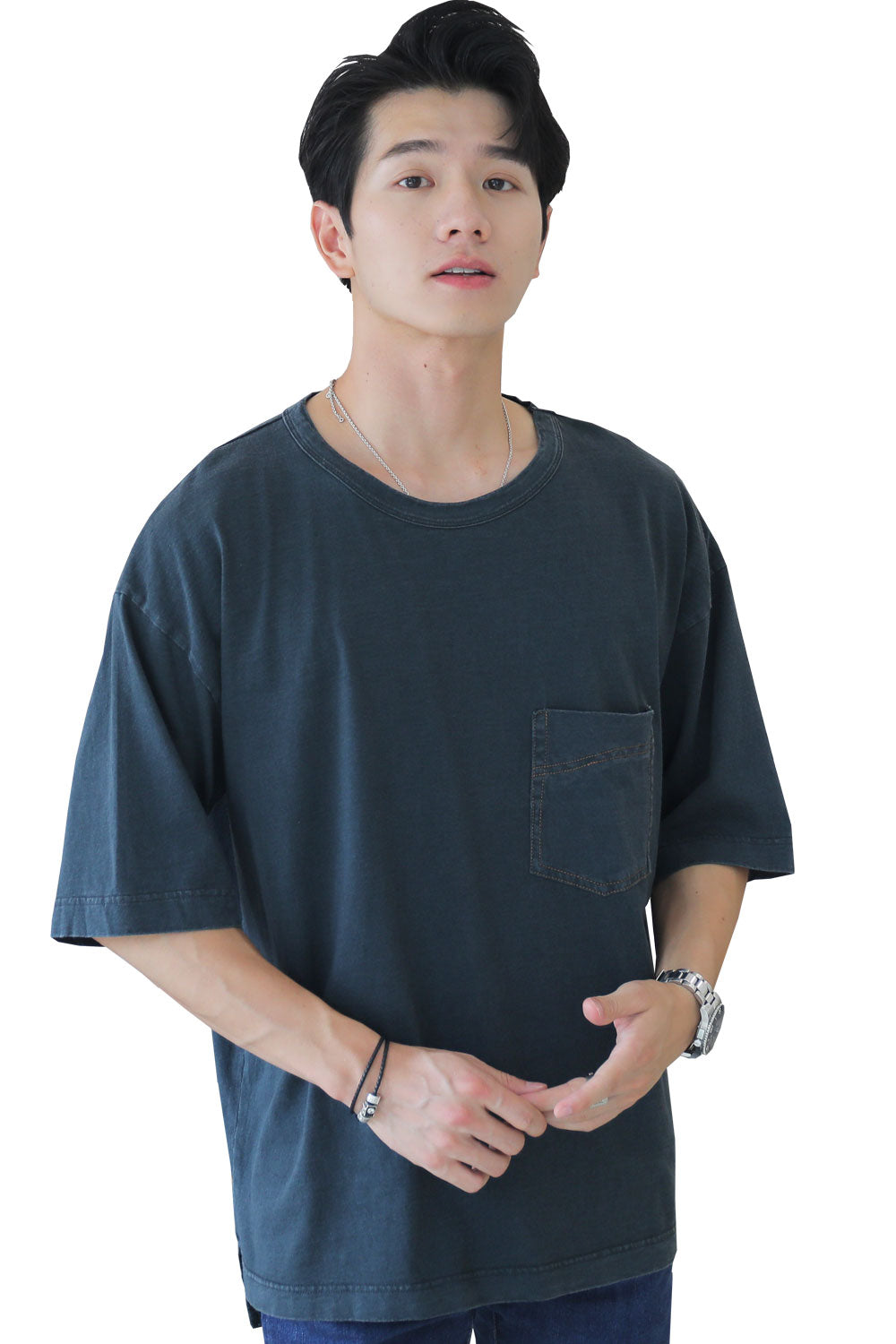 大きいサイズまでサイズ展開 ペアルック ビッグTシャツ ルームウェア ワンマイルウェア メンズ (M~5XL)