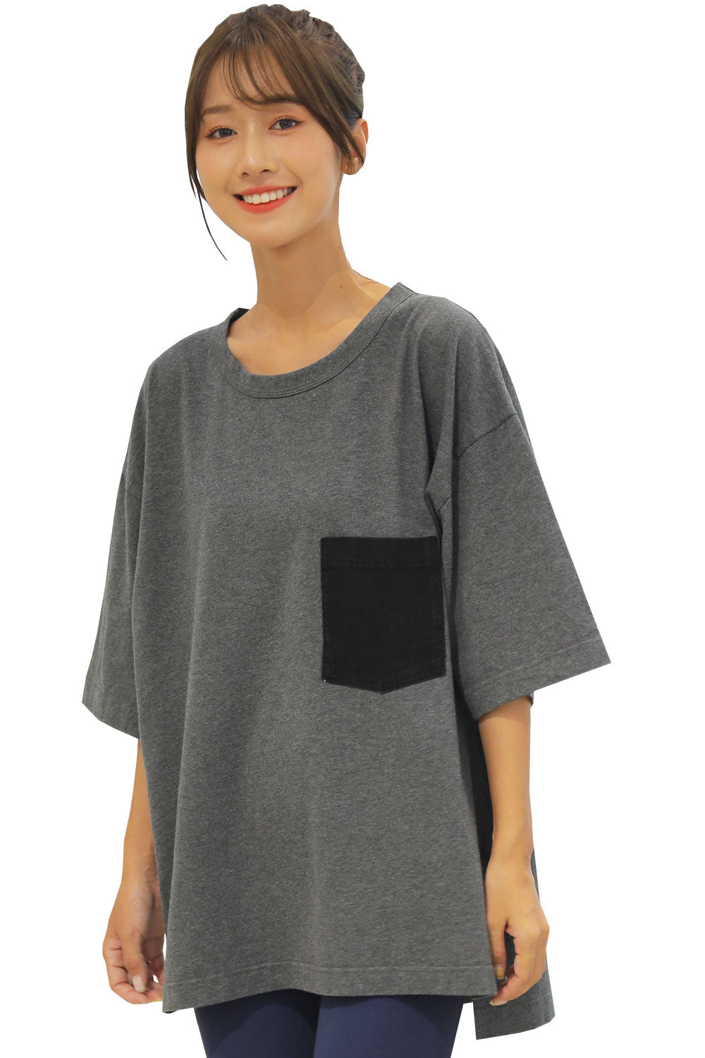 大きいサイズまでサイズ展開 ペアルック ビッグTシャツ ルームウェア ワンマイルウェア レデイース (M~5XL)