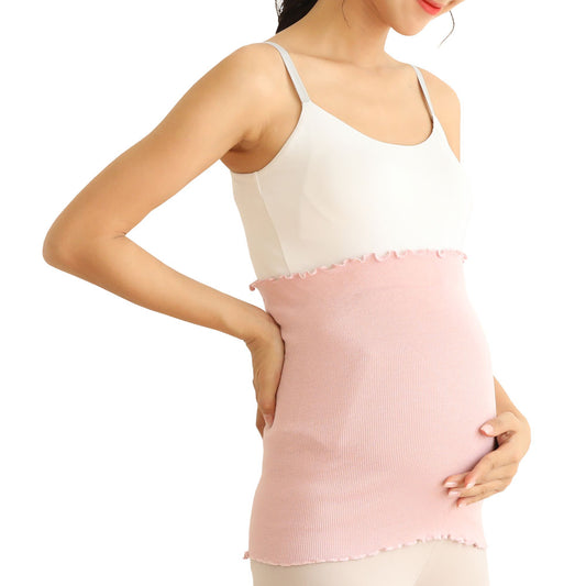 妊婦さんのための締め付けないシルク100%の腹巻き