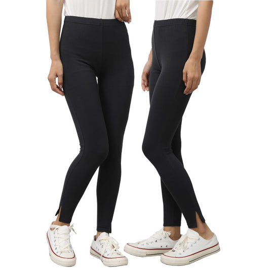 産後のママにぴったりの10分丈レギンス(裾タイプ:スリット)