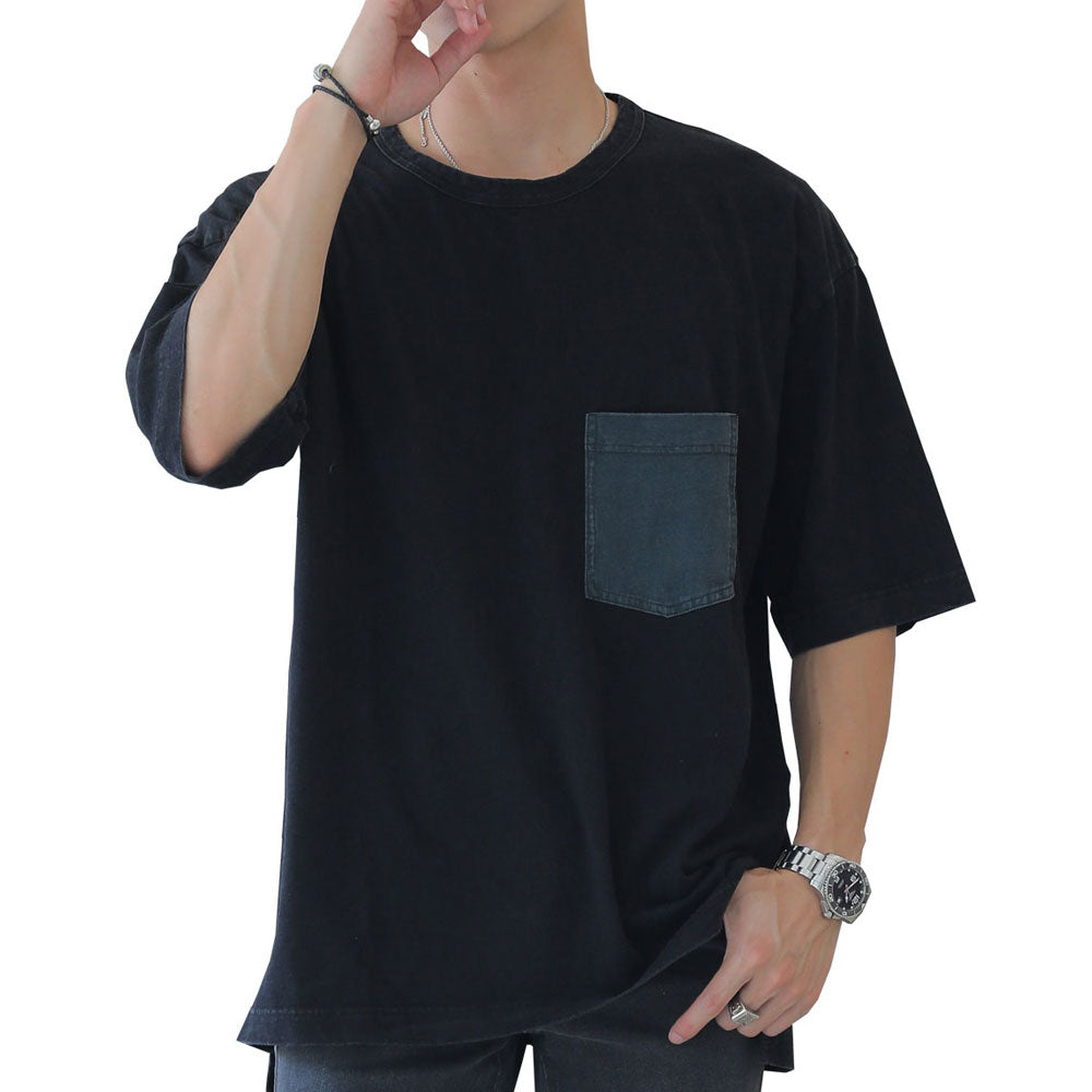 大きいサイズまでサイズ展開 ペアルック ビッグTシャツ ルームウェア ワンマイルウェア メンズ (M~5XL)