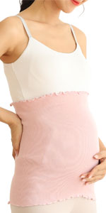 妊婦さんのための締め付けないシルク100％の腹巻き