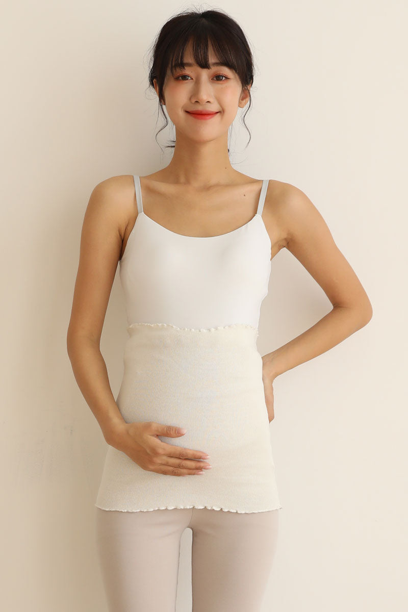 妊婦さんのための締め付けないシルク100％の腹巻き