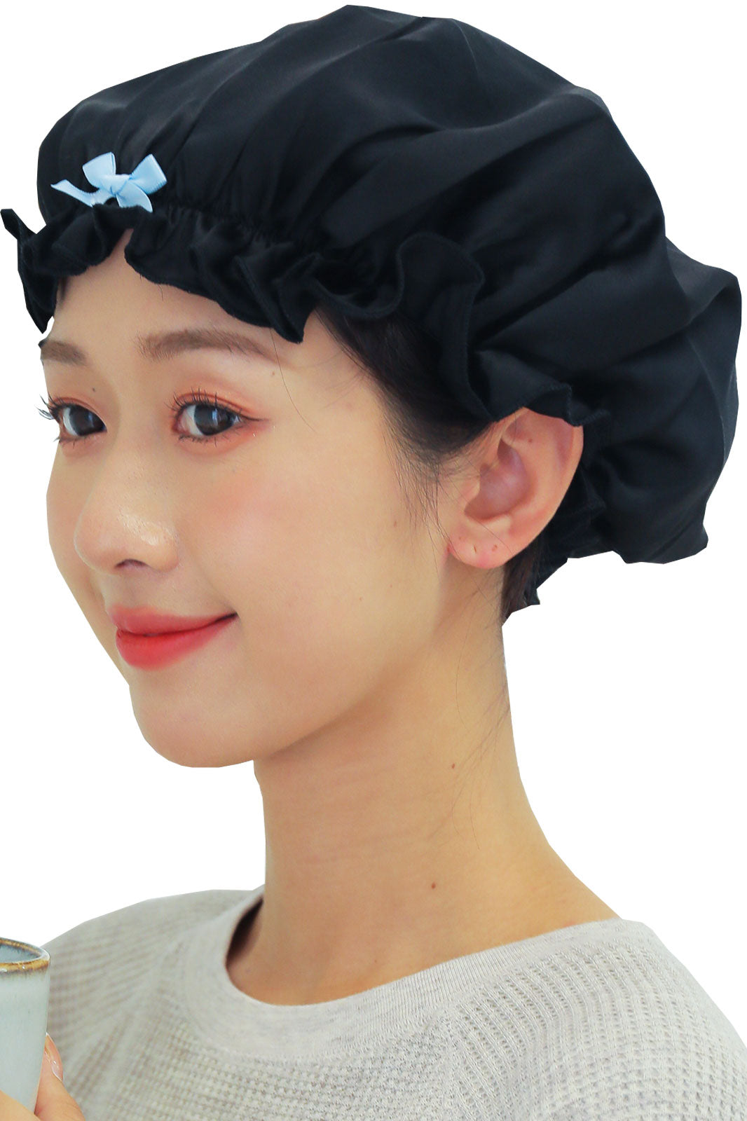 産後のママの味方、抜け毛防止シルクナイトキャップ（ロングヘア・ショートヘア・ミディアムヘア対応の2サイズ）