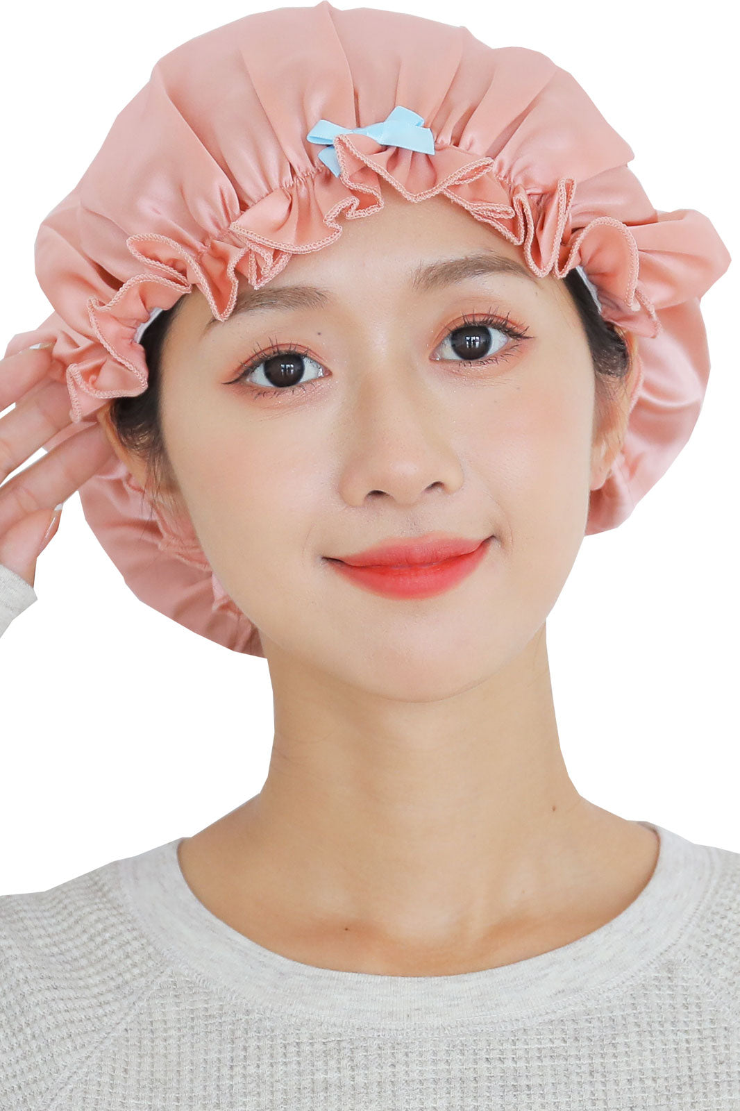 産後のママの味方、抜け毛防止シルクナイトキャップ（ロングヘア・ショートヘア・ミディアムヘア対応の2サイズ）